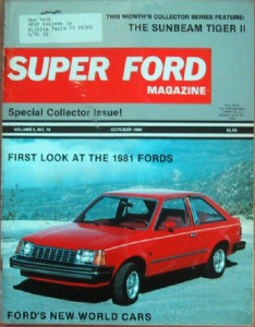 SUPER FORD 1980 OCT - PANTERA GTS, ESCORT, NEW '81 FORDS